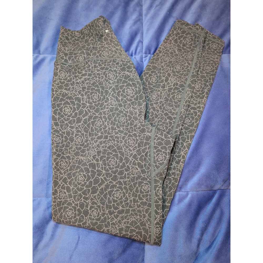 Buffbunny Siren Eden Garden Crossover Leggings Womens Small Grey Activewear